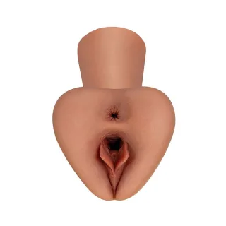 Masturbator PDX Plus Pick Your Pleasure XL Stroker mit zwei Öffnungen Karamell