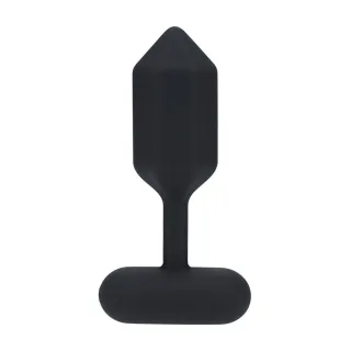 Analvibrator Hexagon aus Silikon Schwarz L
