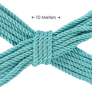 Bondage-Seil aus Polyester Blau 10 m