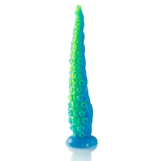 Dildo Scylla Tentakel fluoreszierend groß Mehrfarbig 30 x Ø 6 cm