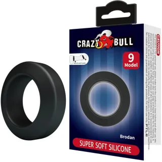 Penisring Brodan Silikonring Schwarz 3,8 cm