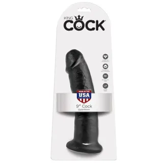 Realistischer Dildo Schwarz 22,9 cm