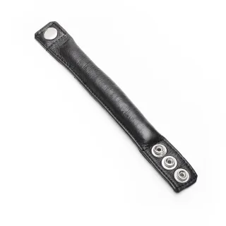 Penisgewicht aus Leder in Schwarz
