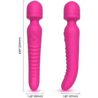 Massagestab Mission mit Wärmefunktion Fuchsia 22,6 cm