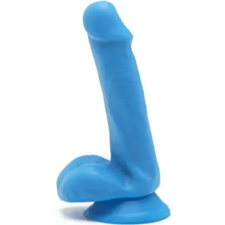 Realistischer Dildo Happy Dicks Blle Blau 12 x 12 cm