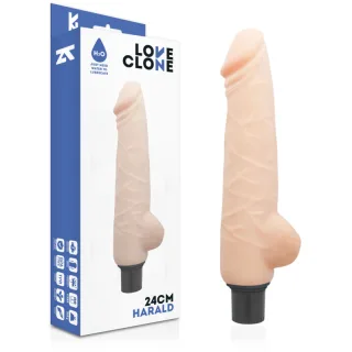Vibro-Dildo Harald selbstschmierend Natur 24 x 4 cm