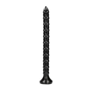 Dildo Anal Snake geschuppt Schwarz 40 x Ø 3,4 cm