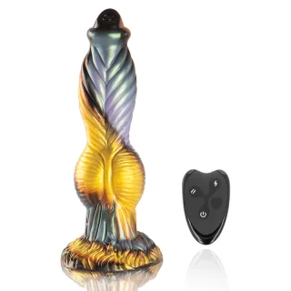 Vibrator Phoenix Fantasy mit Fernbedienung Gold 23,5 x Ø 6,5 cm