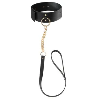Halsband Maze mit Leine Schwarz