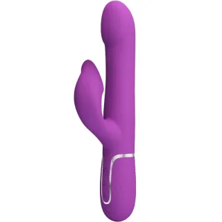 Rabbit-Vibrator Falin 4-in-1 mit Roll- und Zungenfunktion Lila 22,7 x 3,4 cm