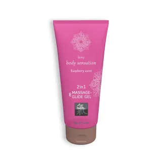 Massage- und Gleitgel 2-in-1 Himbeere 200 ml