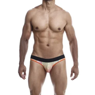 Jockstrap Jock Boxer aus Netzstoff Orange Größe XL