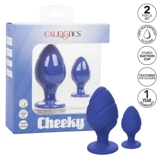 Analplug Cheeky Lila 2er-Set 5 x 3,25 cm