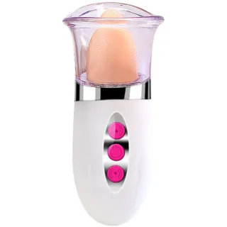 Zungenvibrator Arabel mit Saugglocke Weiß