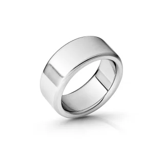 Massiver Cockring aus geb?rstetem Edelstahl, ? 55 mm