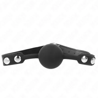 Ballknebel Silikonball Modell 1 Schwarz 60 x 4 cm