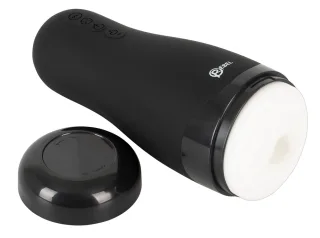 Masturbator mit Wärmefunktion bis 42°C, 5 Vibrationsmodi und 3 Saugmodi Rebel Sc...