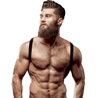 Harness Rückenharness aus Ökoleder für Herren