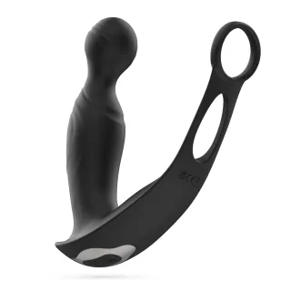 Prostata-Vibrator Flamma mit Fernbedienung Schwarz