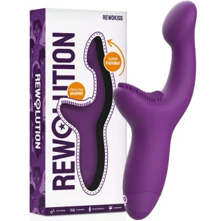 Auflegevibrator Rewolution Rewokiss Lila 8 x 7,5 cm