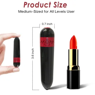 Bullet-Vibrator Rakete Schwarz 9,1 x 1,8 cm