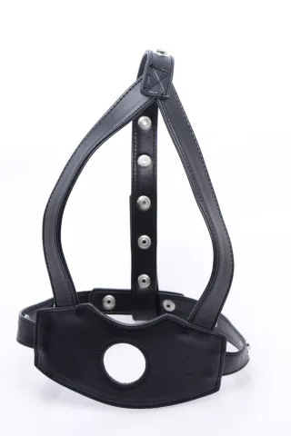 Dildo Face Fuk II mit Gesichtsgurt Schwarz 27,3 cm