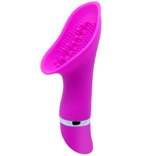 Auflegevibrator Flirtation Claude mit Noppenkelch Lila 16,3 x 5,5 cm