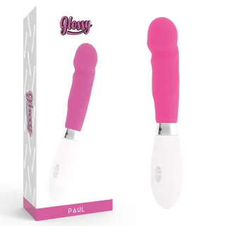 Vibrator Glossy Paul mit breitem Kopf Rosa 12 cm