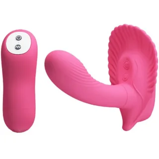 G-Punkt-Vibrator im Muscheldesign mit Fernbedienung und 30 Modi Pink