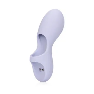 Finger-Vibrator aus Silikon Flieder