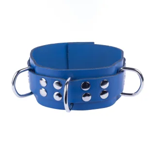 Lederhalsband Ultra Blau