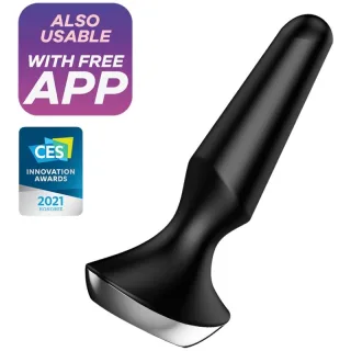 Vibrator Plug-ilicious 2 Analplug mit App Schwarz
