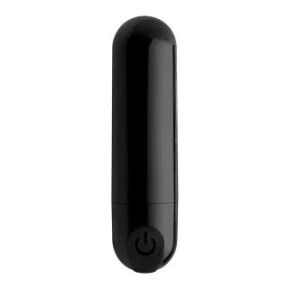 Vibrator Metallkugel mit 10 Geschwindigkeiten Schwarz 7,6 x Ø 2 cm