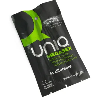 Kondom Uniq Megasex latexfrei 3 Stück