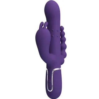 Rabbit-Vibrator Cammy 4-in-1 mit Klitoris- und Analarm Lila