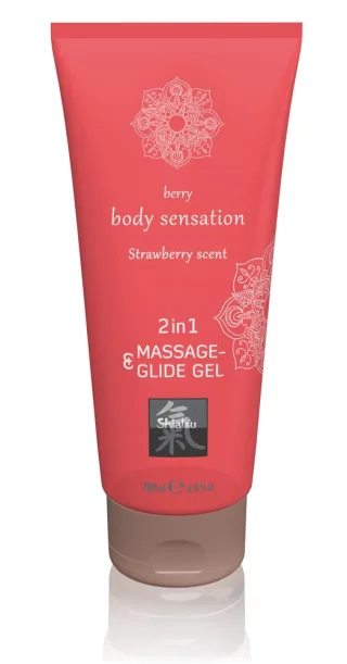 Massage &amp; Glide Gel 2in1 Strawberry Scent 200 ml
