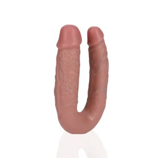Doppeldildo U-Form Hautfarbe 12,7 cm