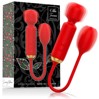 Massagestab Toscana mit Vibro-Ei Rot