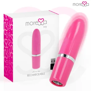 Auflegevibrator Ivy im Lippenstift-Format Rosa