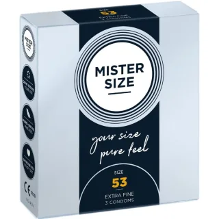 Kondom Mister Size 53 mm extra dünn 3 Stück