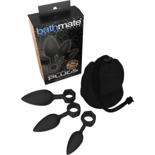 Analplug-Set Bathmate mit drei Plugs Schwarz