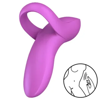 Auflegevibrator Bold Lover für den Finger Rosa