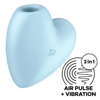 Vibrator Cutie Heart Air Pulse Blau