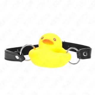 Fetisch-Toy KINK Knebel in Entenform Gelb