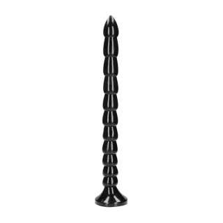 Dildo Anal Snake gestapelt Schwarz 40 x Ø 3,5 cm