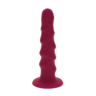 Dildo Get Real Ribbed Dong Rot 12 cm