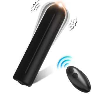 Bullet-Vibrator Warhead mit Fernbedienung Schwarz