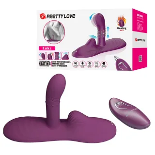 Vibrator Luka zum Tragen mit Wärmefunktion und Fernbedienung Lila