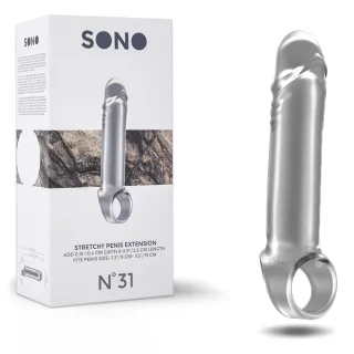 Penishülle mit Verlängerung Transparent Modell 2