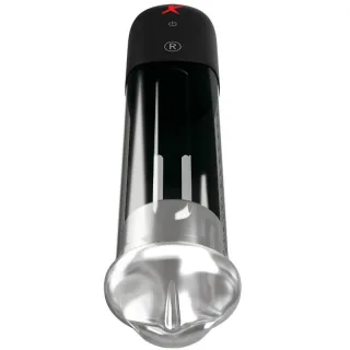 Penispumpe PDX Elite Blowjob Power Pump mit Lineal Transparent